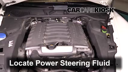 2013 Porsche Cayenne 3.6L V6 Power Steering Fluid Add Fluid